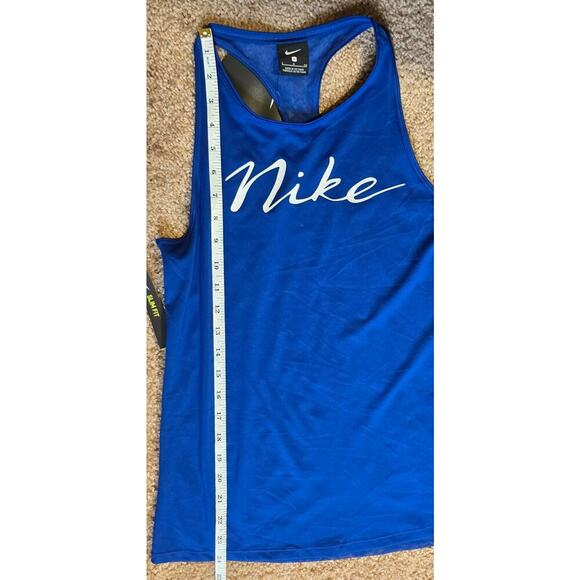 Nike Royal Blue Slim Fit Racerback Tank Top - Picture 9 of 9